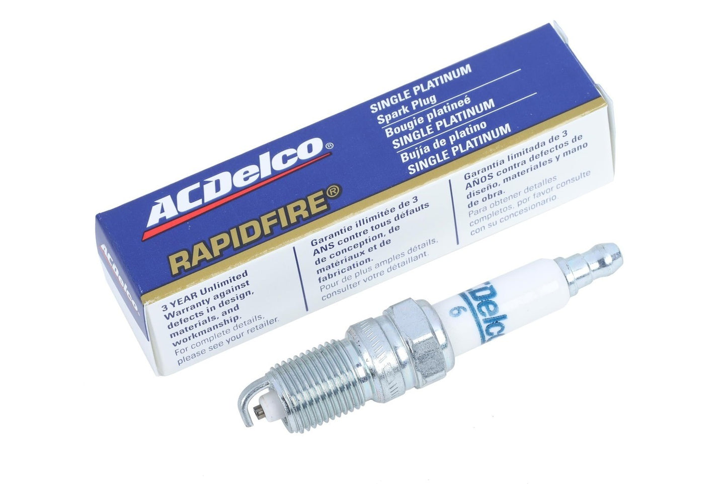 AC Delco Rapidfire #6 Spark Plugs 19307137 Lot of 5 Gasoline Performance