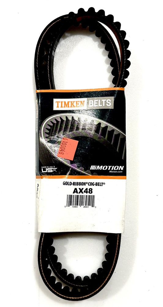 Timken AX48 Cogged V-Belt 1/2 x 50 in AX Section Cog Belt Replaces Gates Dayco