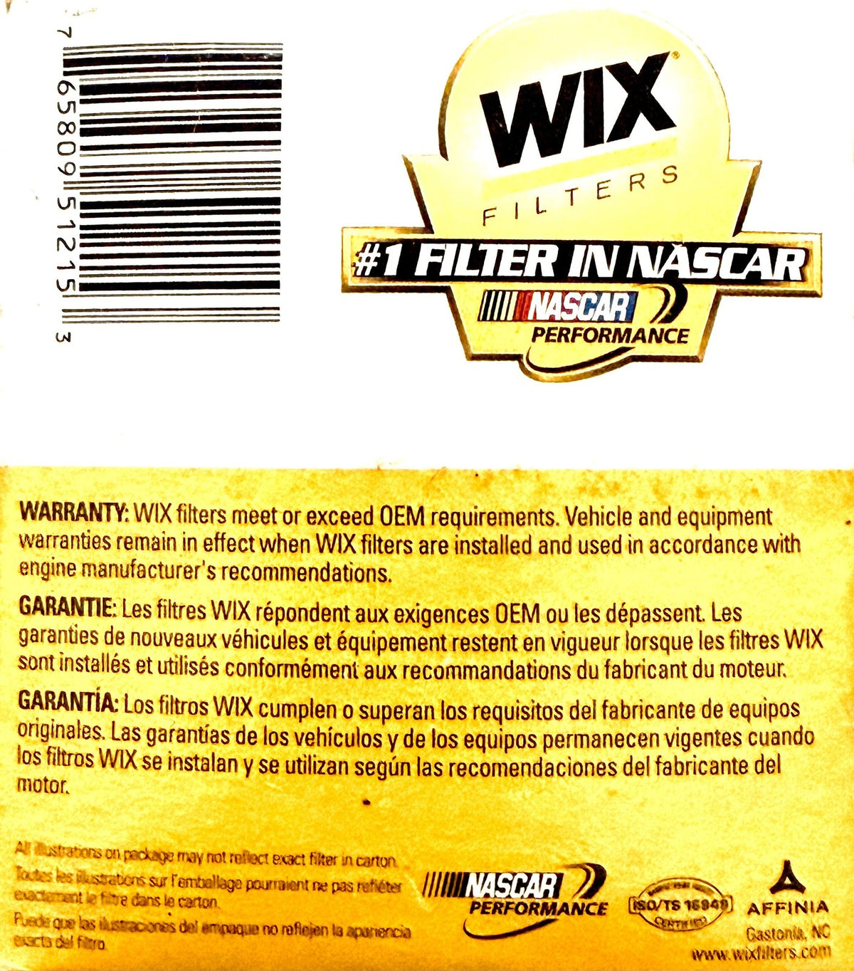 WIX 51215 Engine Oil Filter Spin-On Made in USA Replaces FRAM PH6011 NAPA 1215