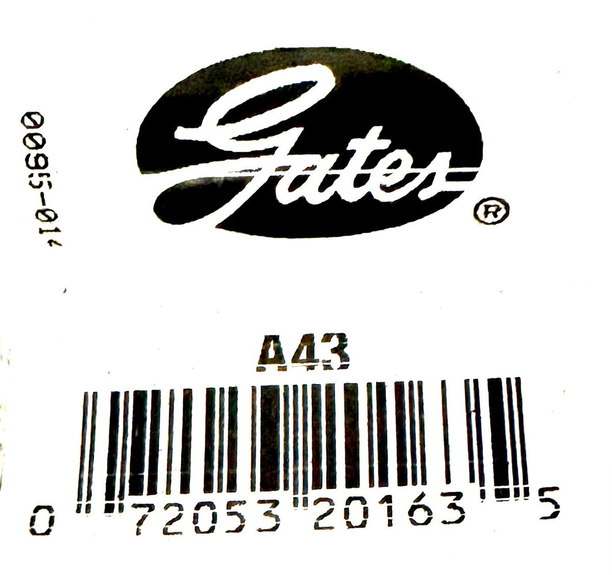 Gates A43 Hi-Power II V-Belt 1/2 in x 45 in OC Wrapped EPDM Belt Dayco AP43 New