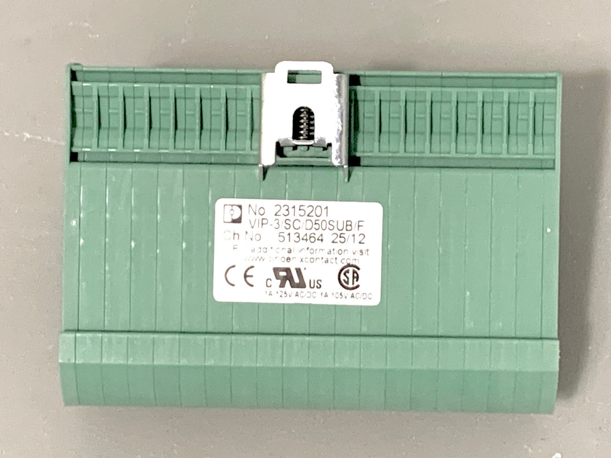 Phoenix Contact VIP-3/SC/D50SUB/F Interface Module 2315201, 50 Pin DSub Breakout