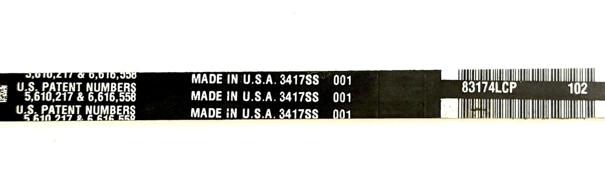 Gates AX72 Tri-Power Cogged V-Belt 1/2 x 74 in Classical Notched Oil Resistant