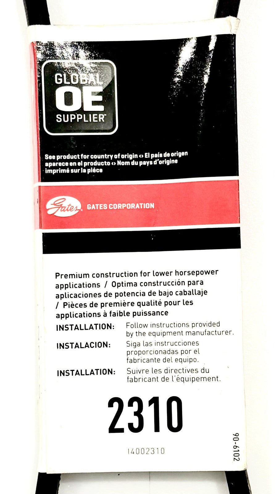 Gates Truflex 2310 V-Belt 4L310 1/2" x 31" Lawn Mower Tractor Belt 3 to 17 HP