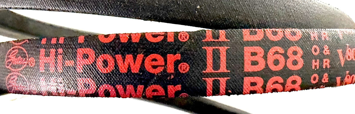 Gates B68 Hi-Power II V-Belt 21/32 x 71 in Classical Wrapped Industrial Belt New