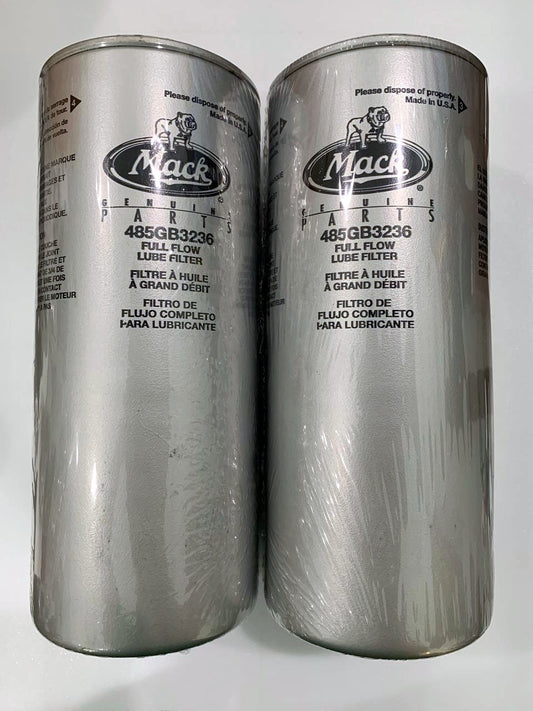 Mack 485GB3236 485GB3232 Oil Filter Lot of 2 Full Flow Lube ASET Genuine USA
