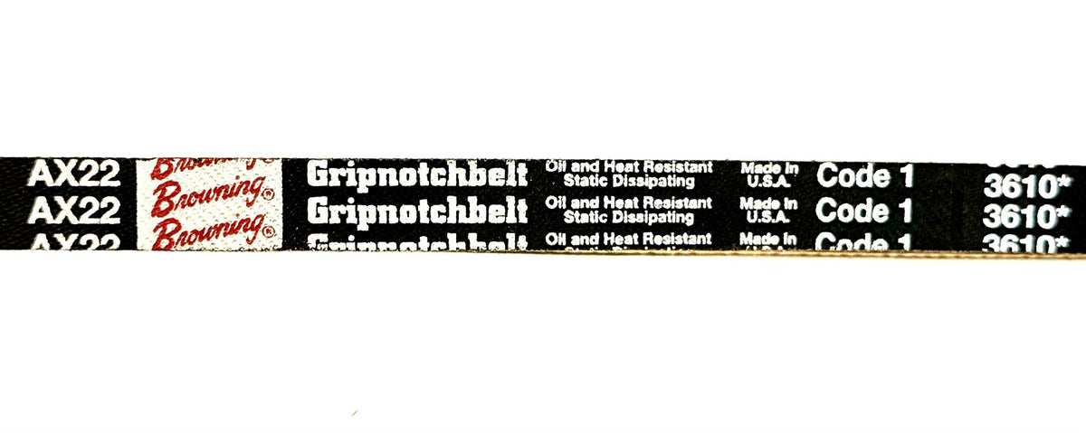 Browning AX22 Gripnotch Cogged V-Belt TorqTitan 24.2 OD 23.3 Pitch Made in USA