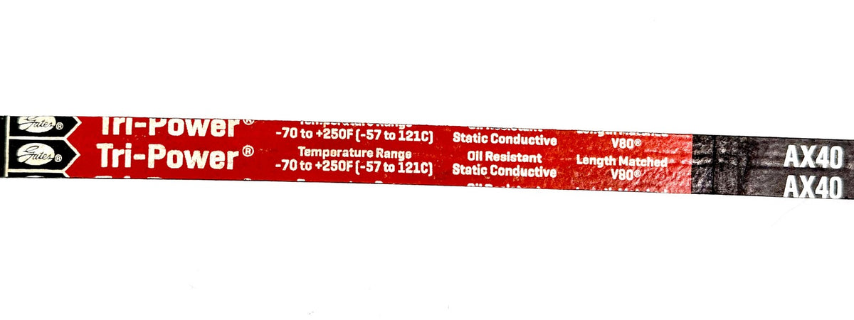 Gates AX40 Tri-Power Cogged V-Belt 1/2 x 42 in AX Section EPDM Made in USA New
