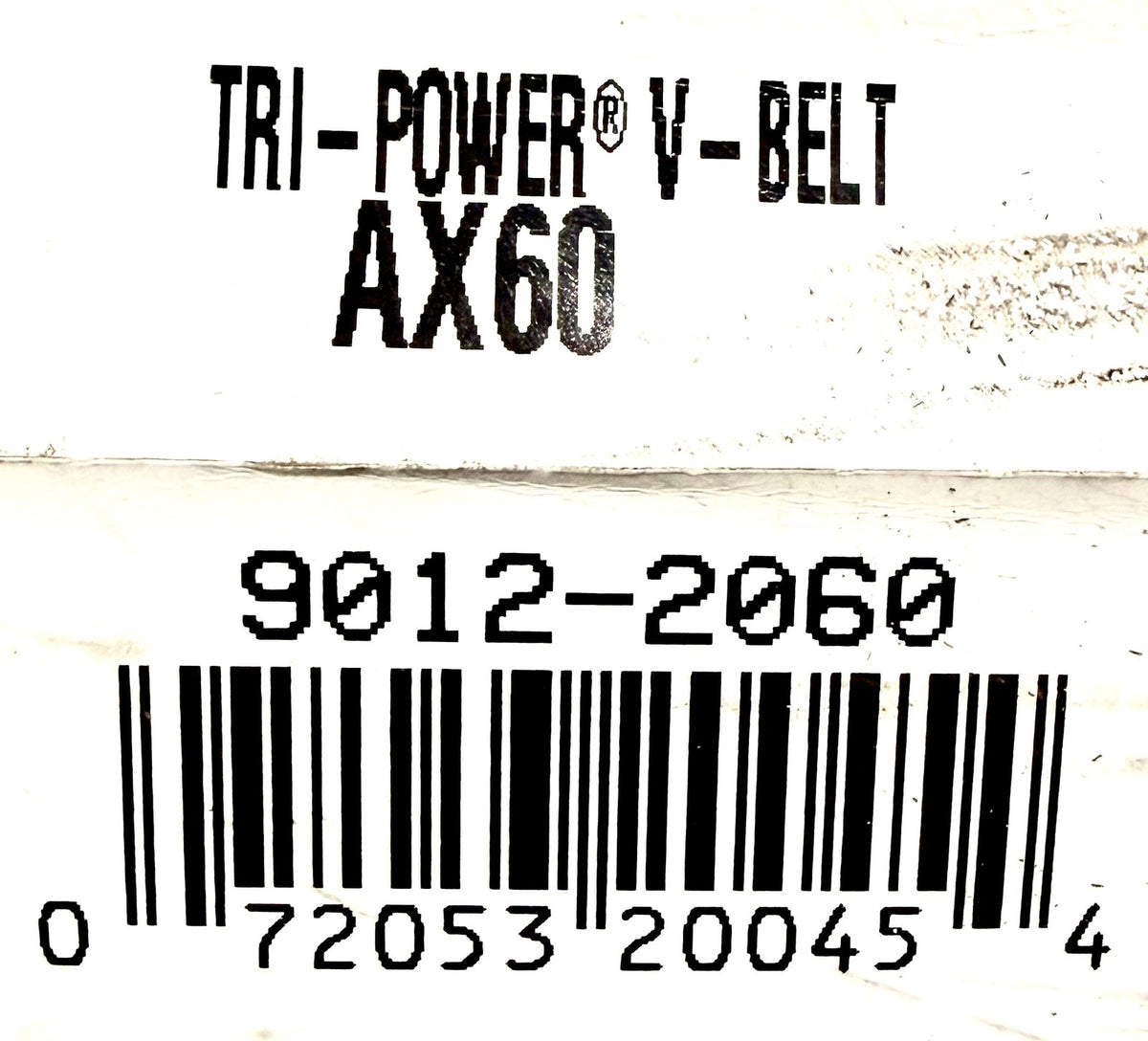 Gates AX60 6L243 V-Belt Tri-Power Notched Cogged 1/2 x 62 in AX Section EPDM New