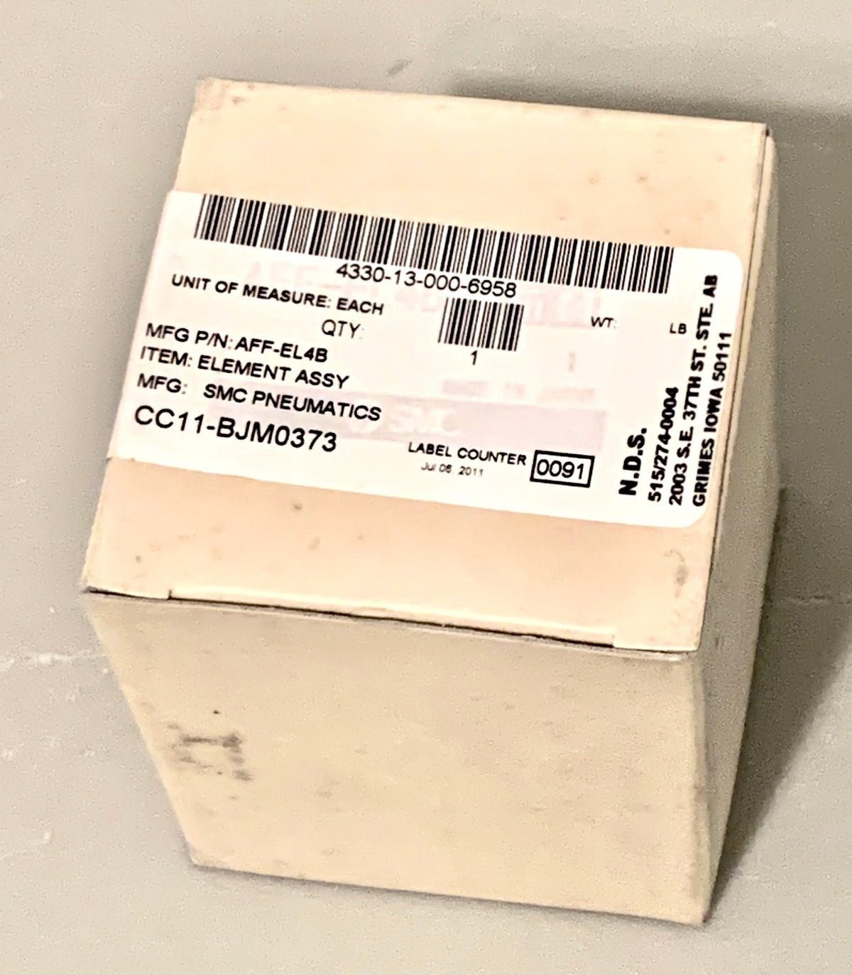 SMC Pneumatics AFF-EL4B Main Line Filter - Fast Same Day Free Shipping