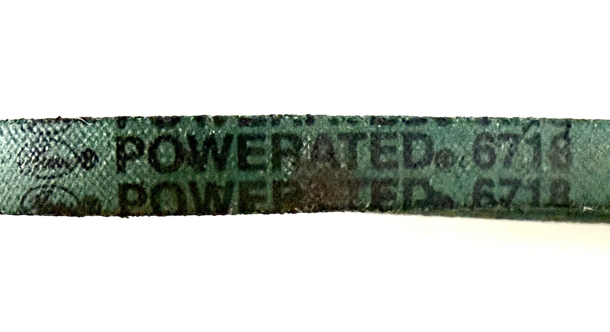 Gates 6718 PoweRated V-Belt 3L180K 3/8 x 18 in Green Aramid Cord Made in USA New