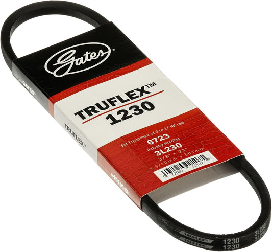 Gates Truflex 1230 V-Belt 3L230 3/8 x 23 in Wrapped EPDM V Belt 3 to 17 HP New