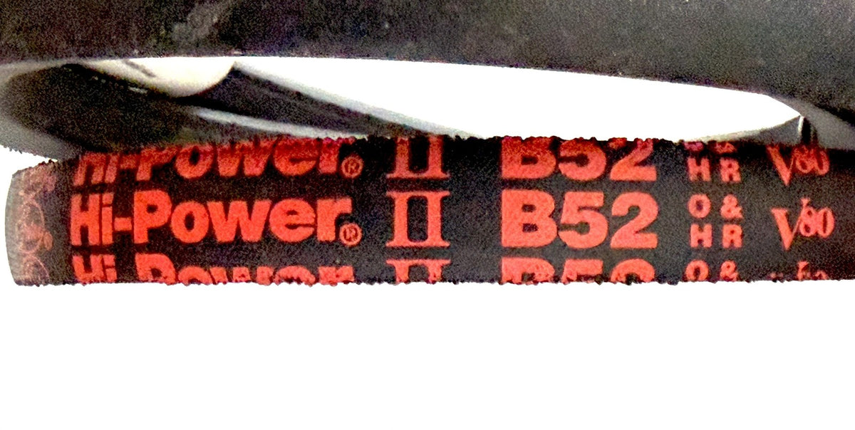 Gates B52 Hi-Power II V-Belt 21/32 x 55 in B Section Wrapped Industrial Belt New