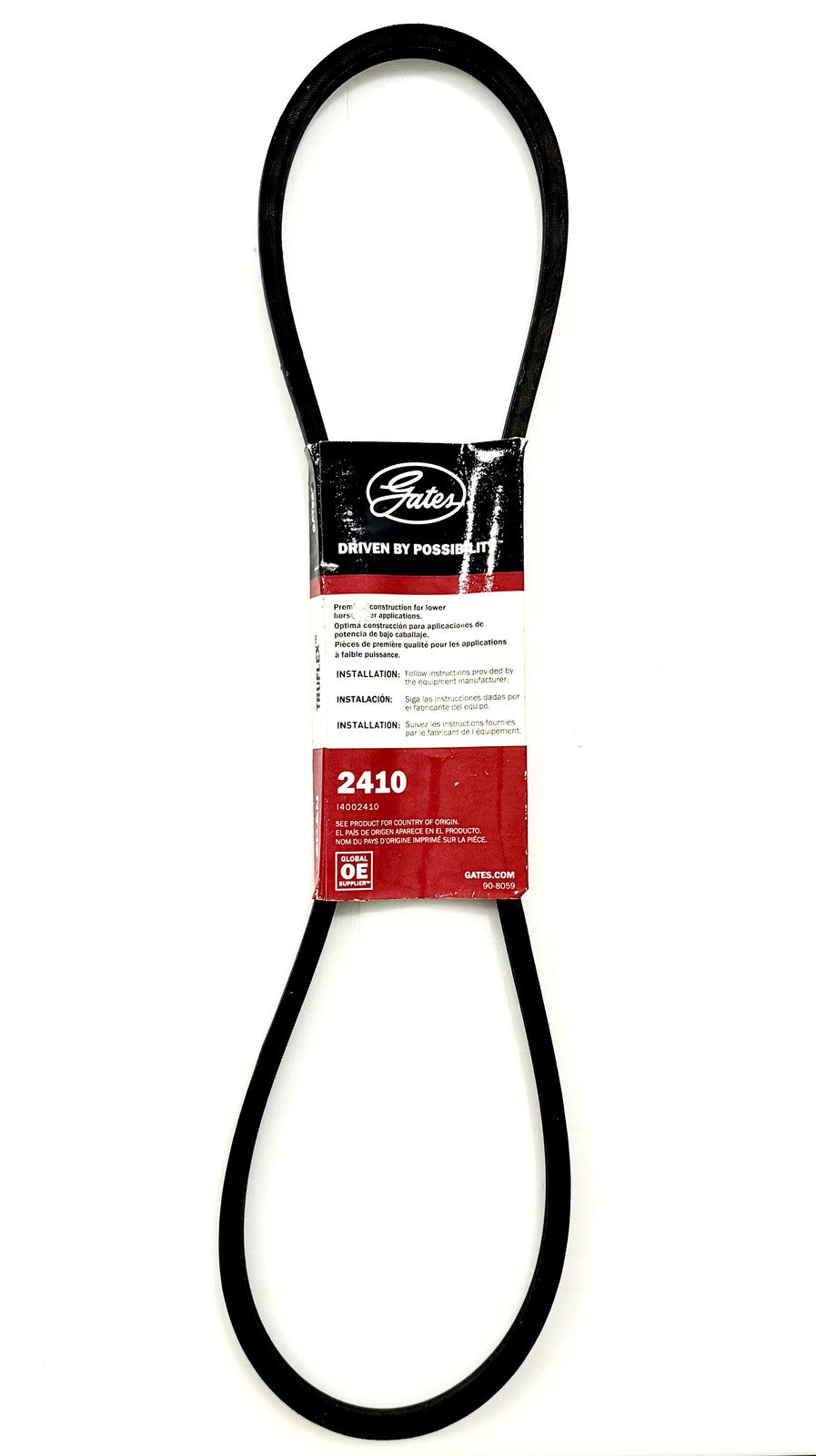 Gates Truflex 2410 4L410 V-Belt 1/2 in x 41 in Industrial Drive Belt 3 to 17 HP