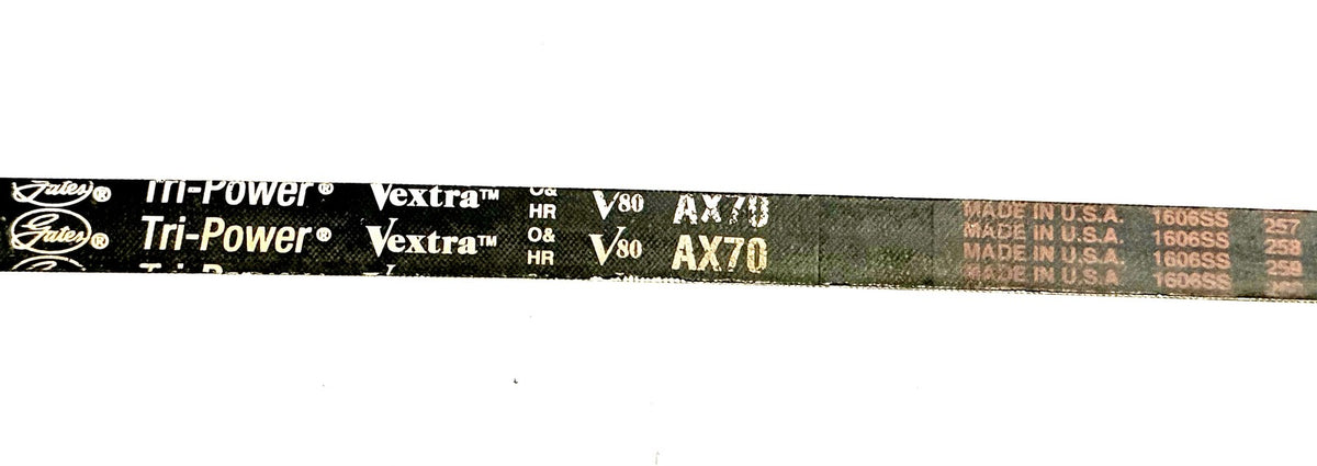 Gates AX70 Tri-Power V-Belt 1/2 x 72 in Cogged Notched Made in USA Dayton 6L248