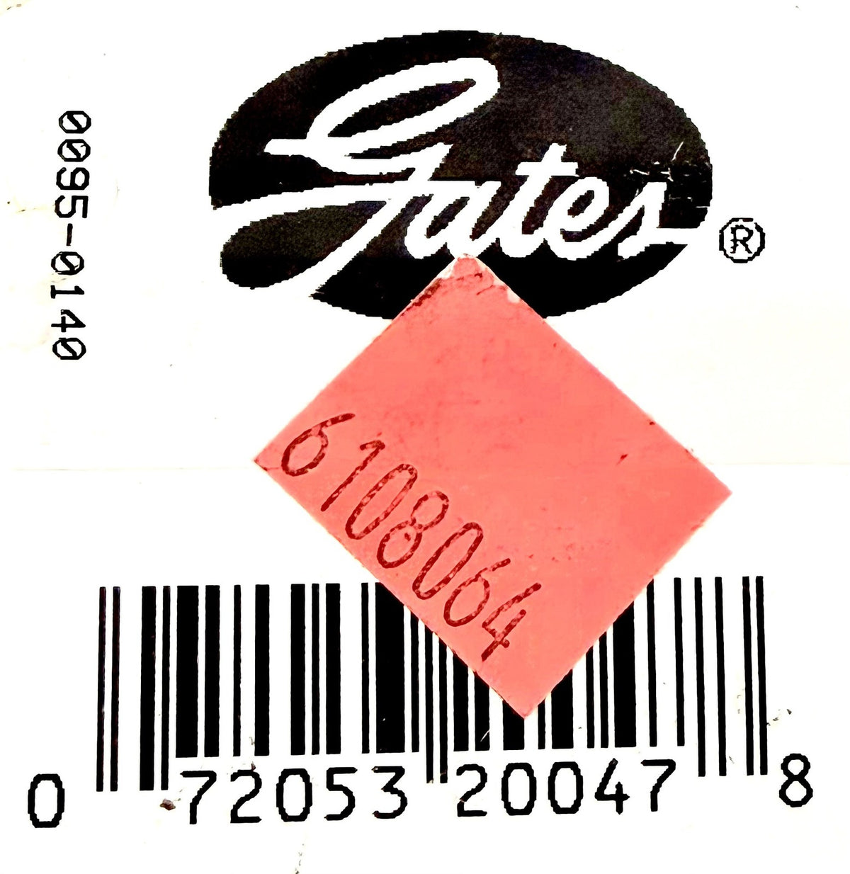 Gates AX64 Tri-Power Vextra Cogged V-Belt 1/2 x 66 in AX Section EPDM 9012-2064