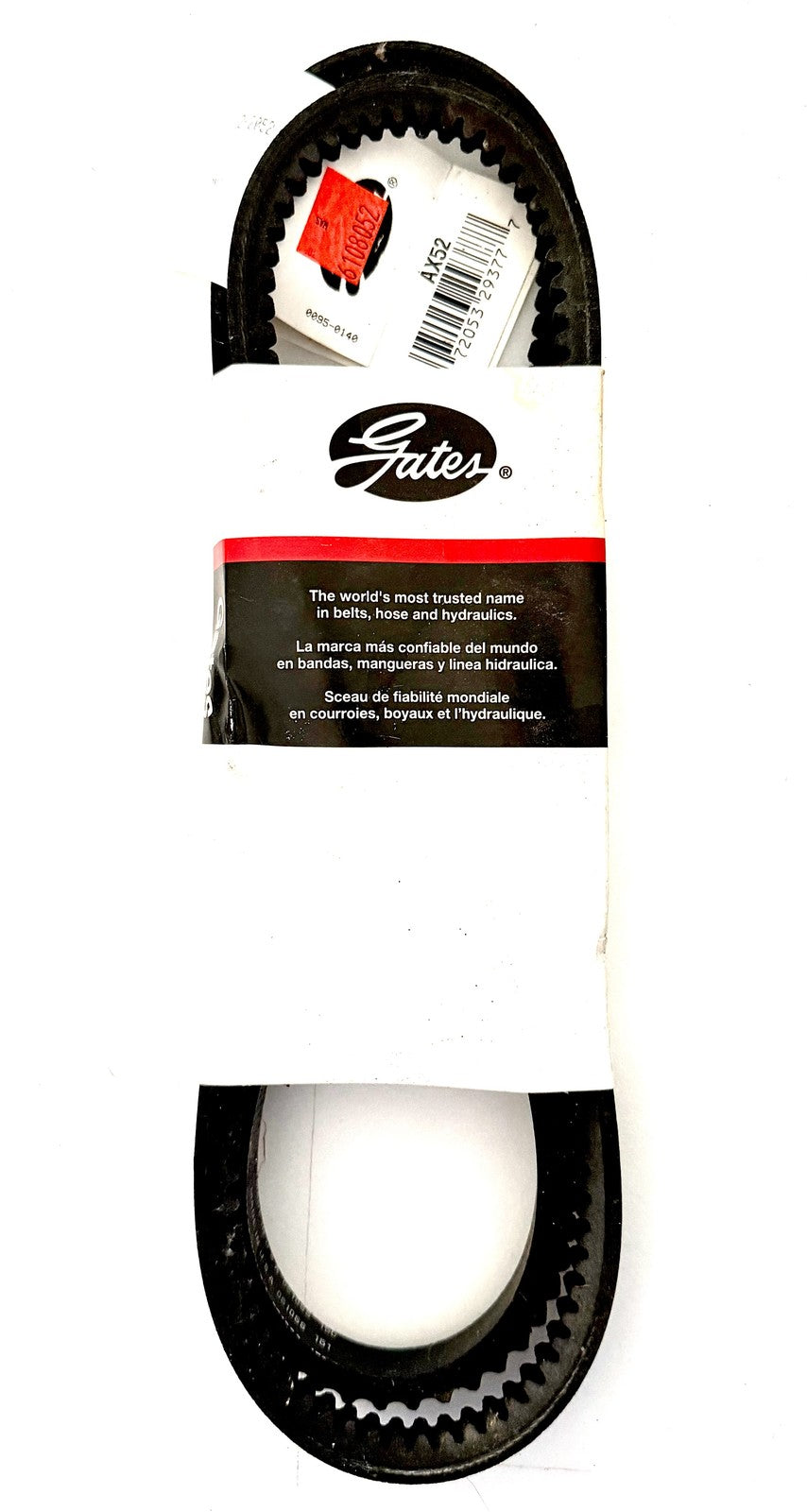 Gates AX52 Tri-Power Vextra V80 Cogged V-Belt 1/2 x 54 Raw Edge Dayton 3GWX5