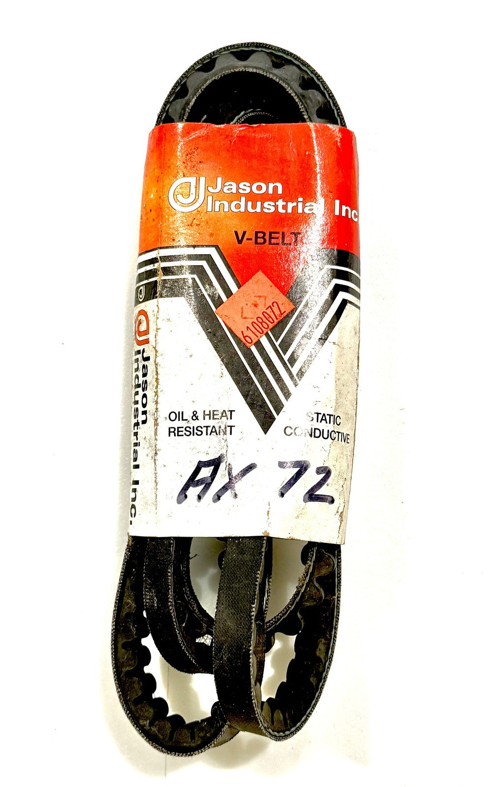 Jason UniMatch AX72 Cogged V-Belt 1/2 x 74 Oil Heat Resistant Static Conductive