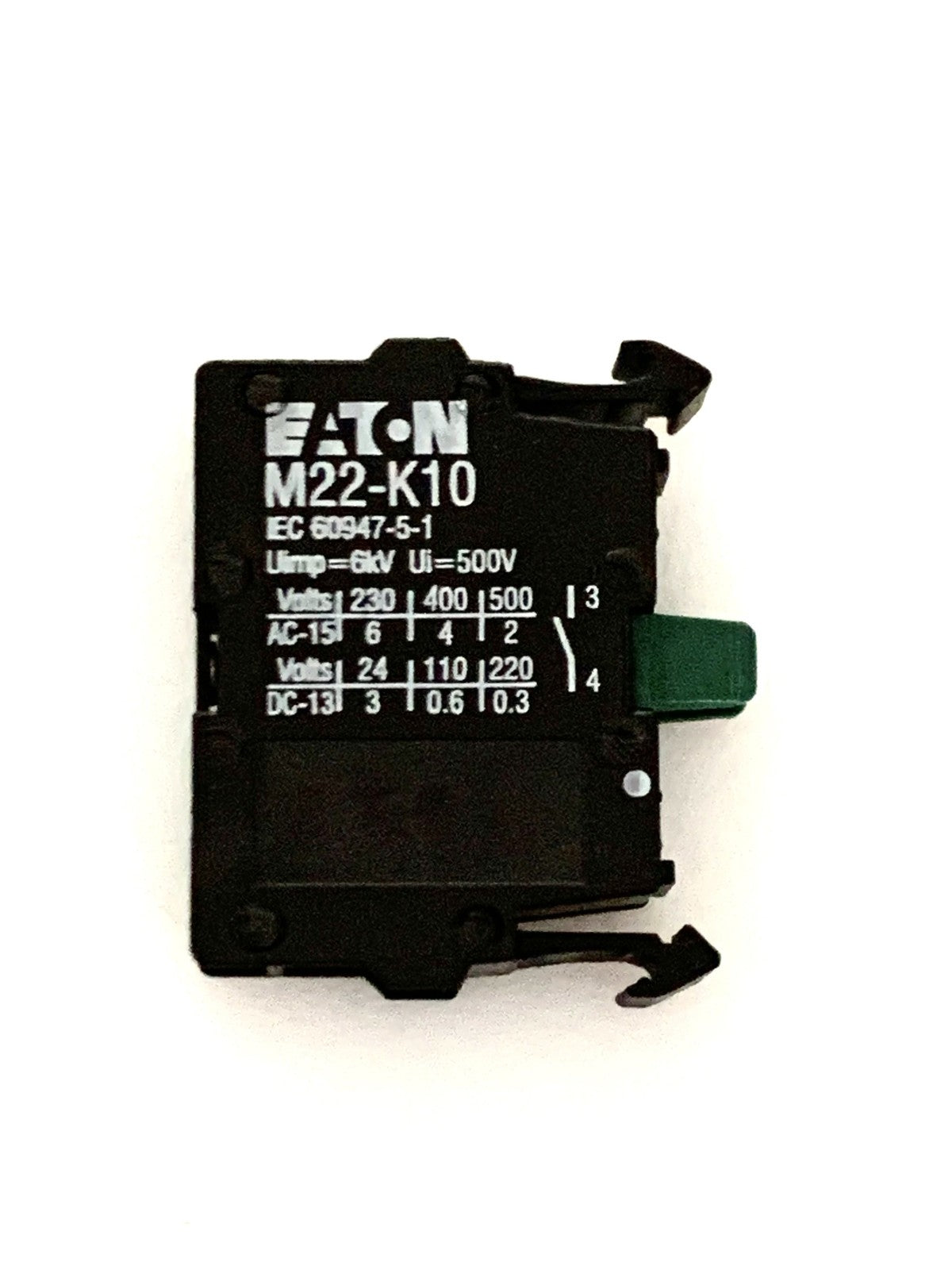 2 PCS M22-K10 For EATON MOELLER Auxiliary Contact Block Switch M22K10 NEW IN BAG