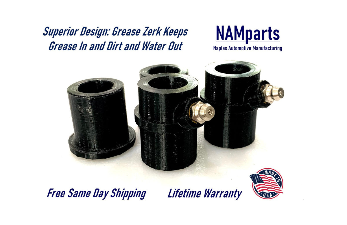 4 Pack, Front Wheel Bearing Bushing 1" OD Hub, 5/8" Axle, Toro Gardenway + more