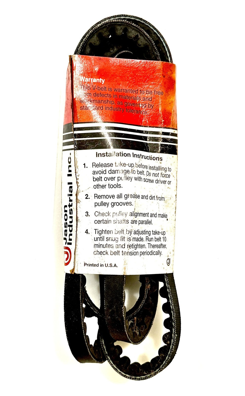 Jason UniMatch AX72 Cogged V-Belt 1/2 x 74 Oil Heat Resistant Static Conductive