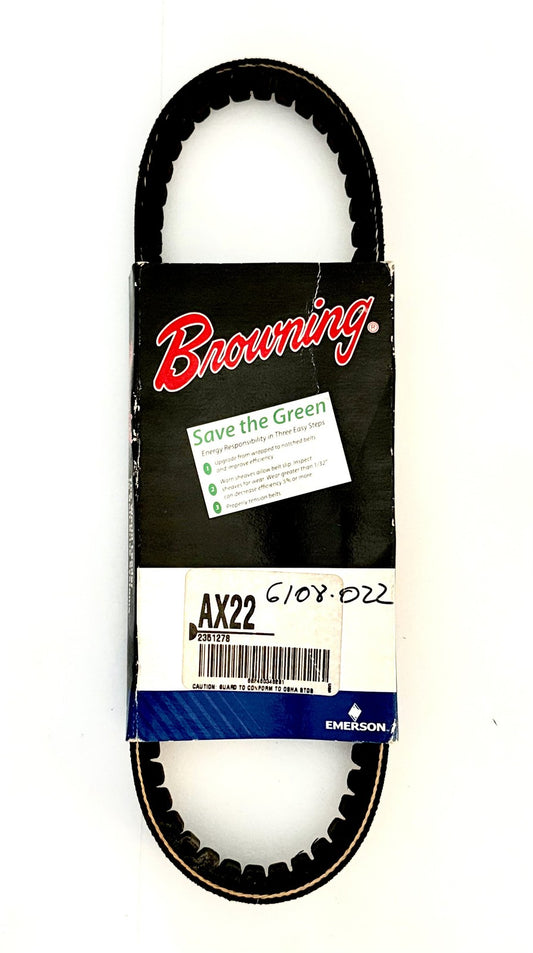 Browning AX22 Gripnotch Cogged V-Belt TorqTitan 24.2 OD 23.3 Pitch Made in USA