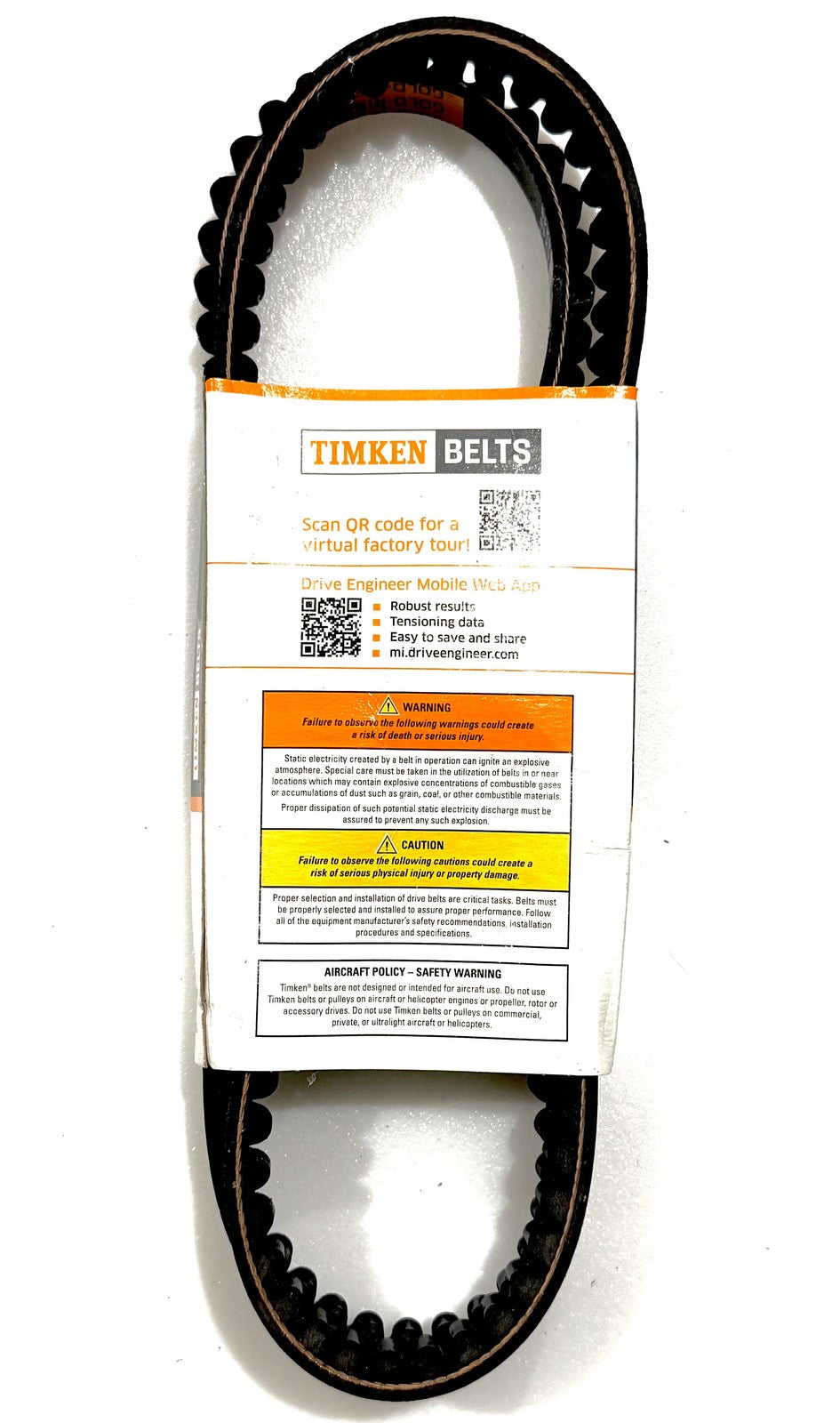 Timken AX48 Cogged V-Belt 1/2 x 50 in AX Section Cog Belt Replaces Gates Dayco