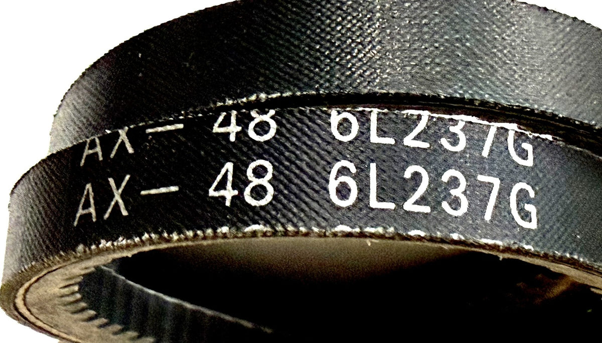 Dayton 6L237 Premium AX48 Cogged V-Belt 1/2 in x 50 in Power King Cog Gates AX48