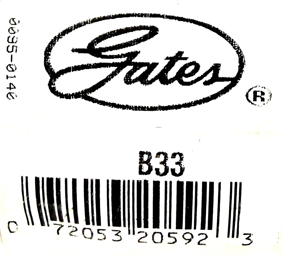 Gates B33 Hi-Power II V-Belt Wrapped B-Section 21/32 x 36in Dayco BP33 1A099 New