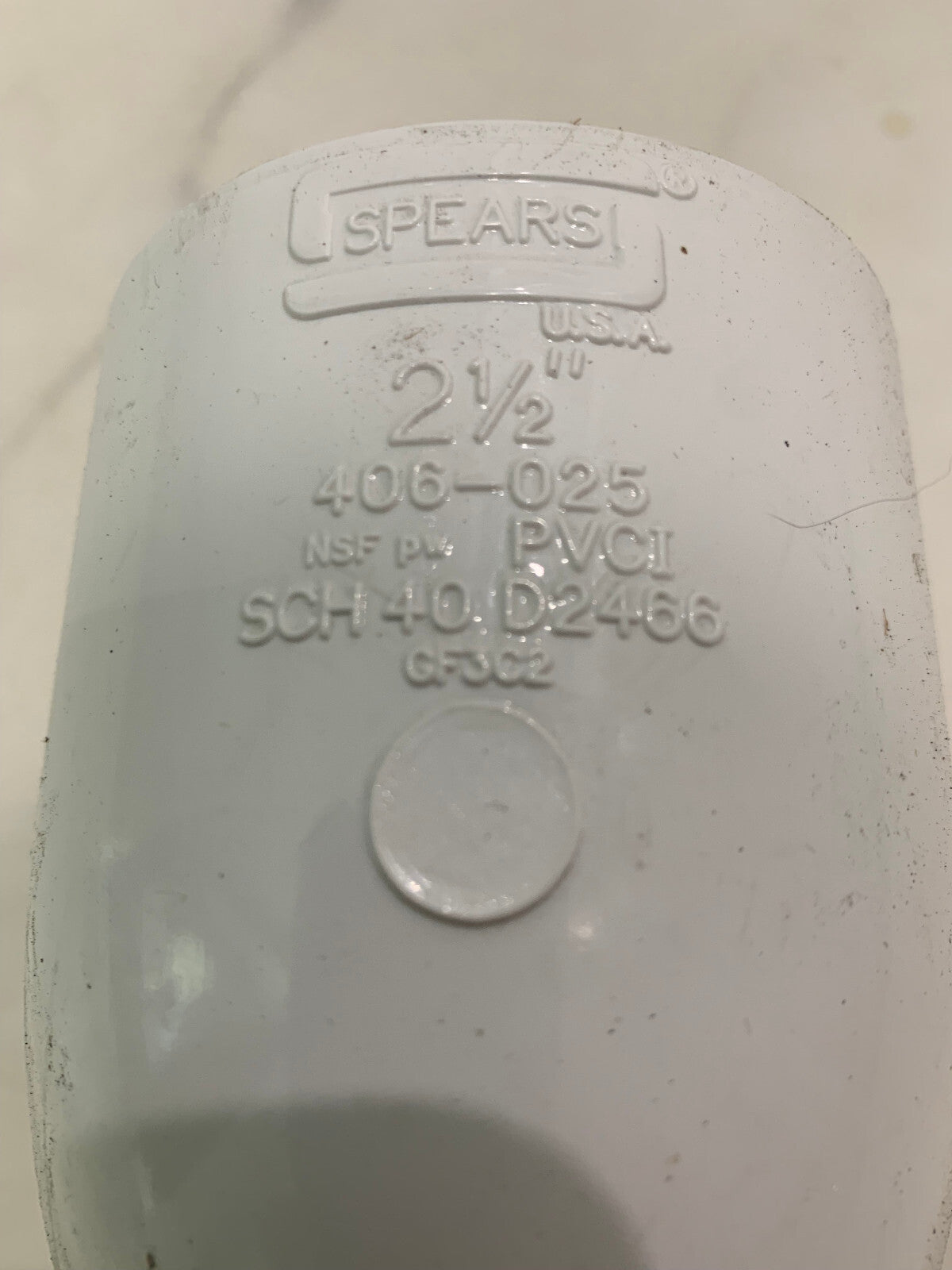 Spears 406-025 90 Degree Elbow Socket SCH 40 2 1/2" PVC - 10 QTY