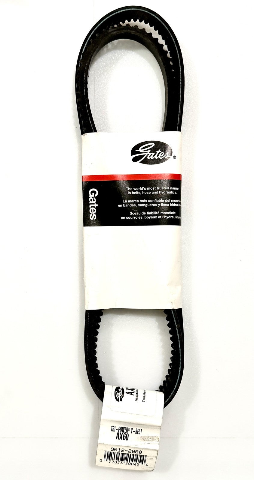 Gates AX60 6L243 V-Belt Tri-Power Notched Cogged 1/2 x 62 in AX Section EPDM New
