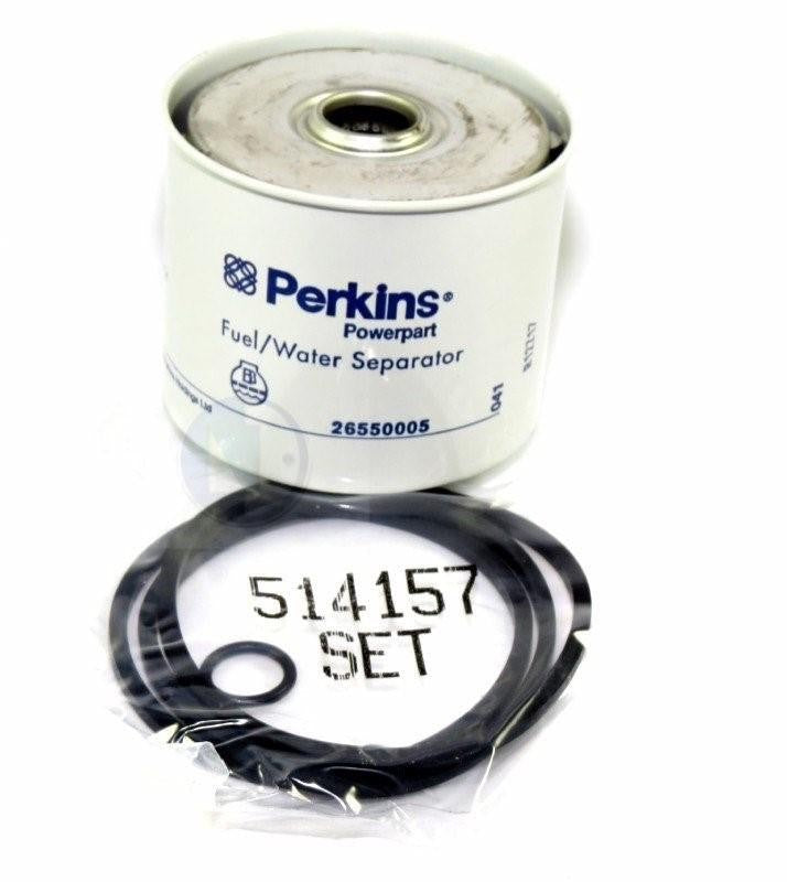Genuine Perkins 26550005 Fuel Filter Water Separator Pre-Fuel OEM New 4415122
