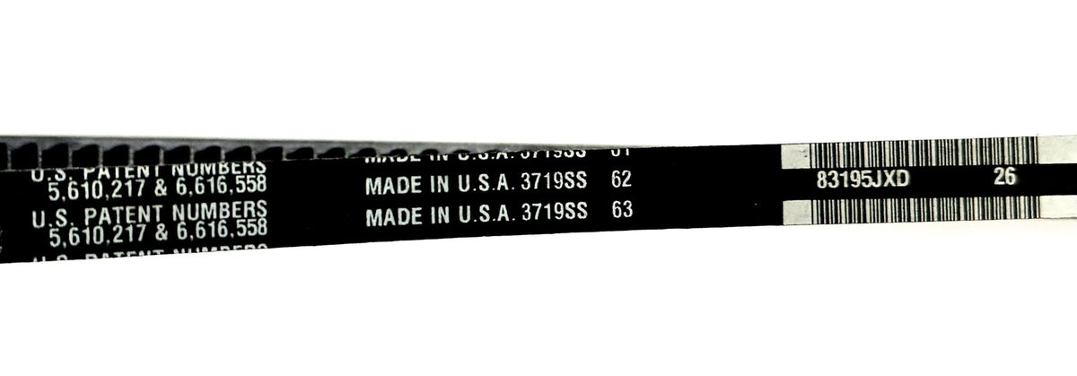 Gates AX34 Tri-Power Cogged V-Belt 1/2 in x 36 in Notched Made in USA 9012-2034