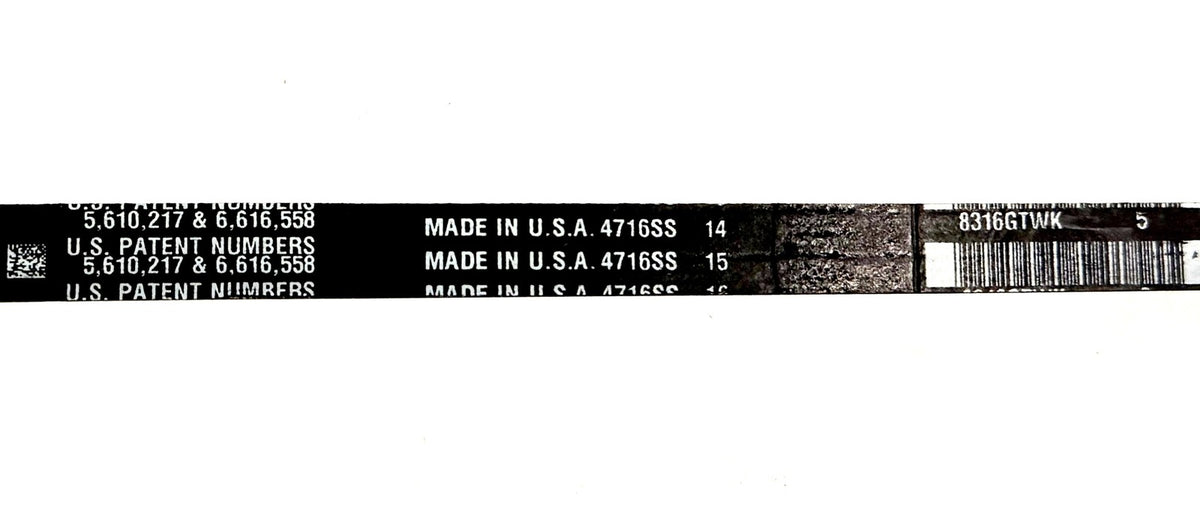 Gates AX49 Tri-Power V-Belt Cogged Notched 1/2 x 51 in Made in USA 9012-2049 New