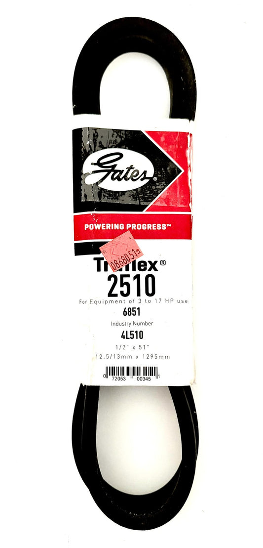 Gates Truflex 2510 V-Belt 4L510 1/2 x 51 in Lawn Garden Equipment Belt 3-17 HP