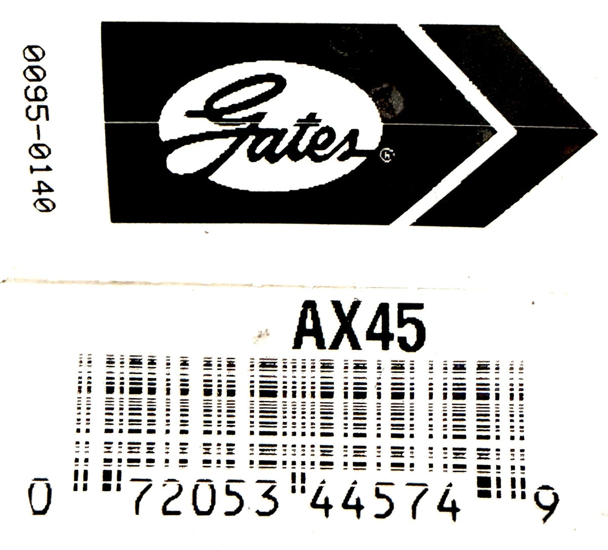 Gates AX45 Tri-Power Cogged V-Belt 1/2 x 47 in Notched Molded 9012-2045 Made USA