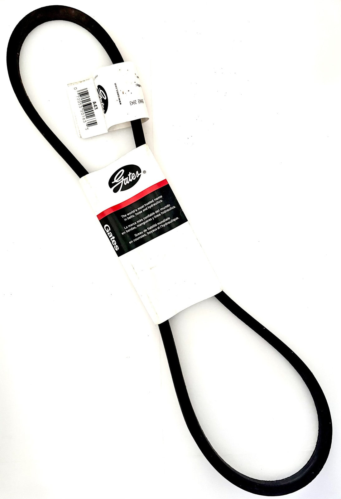 Gates A43 Hi-Power II V-Belt 1/2 in x 45 in OC Wrapped EPDM Belt Dayco AP43 New