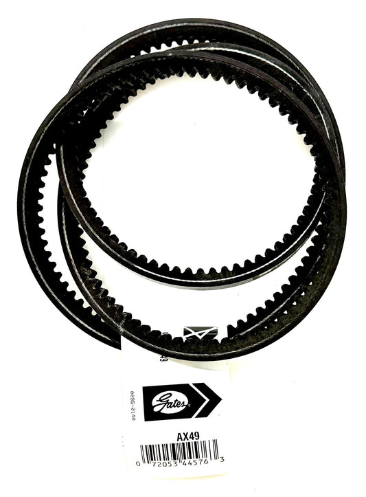 Gates AX49 Tri-Power V-Belt Cogged Notched 1/2 x 51 in Made in USA 9012-2049 New