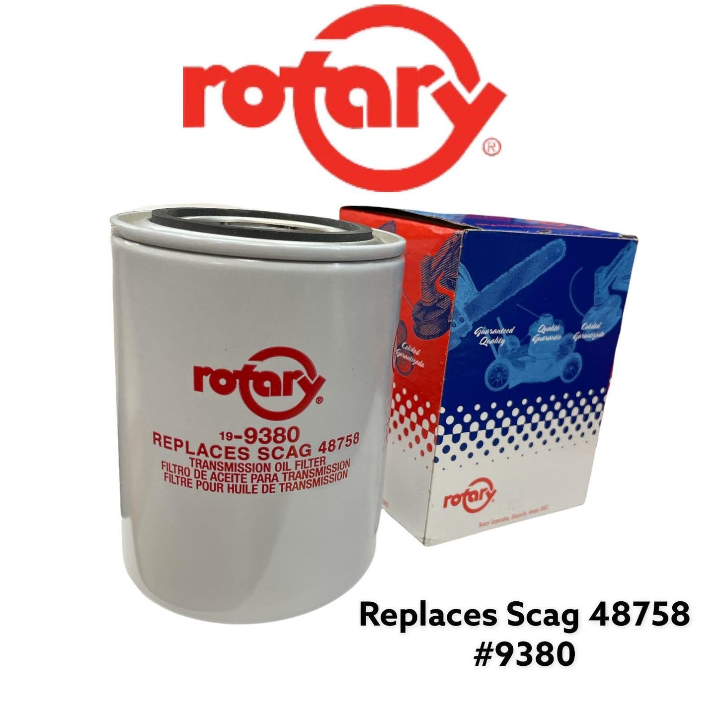 Rotary 9380 Hydraulic Transmission Filter Scag 48758 Hustler 783936 10 Micron
