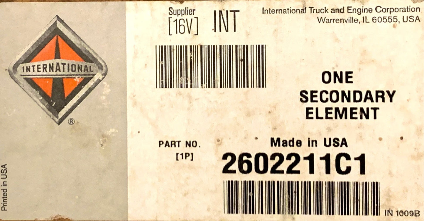 2602211C1 Genuine International Navistar Secondary Air Filter DuraStar TerraStar