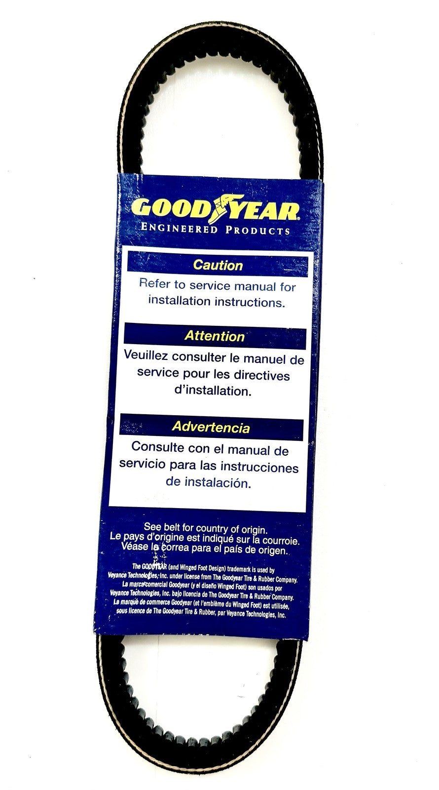 Goodyear Torque-Flex AX22 Cogged V-Belt AX Section 22 in ID Gates Dayton 3VU41