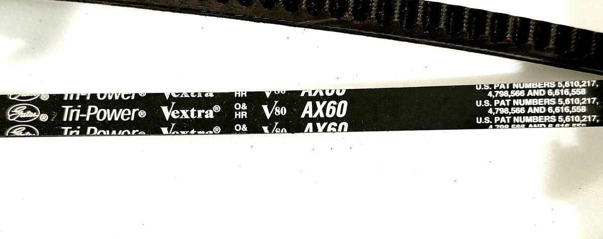Gates AX60 6L243 V-Belt Tri-Power Notched Cogged 1/2 x 62 in AX Section EPDM New