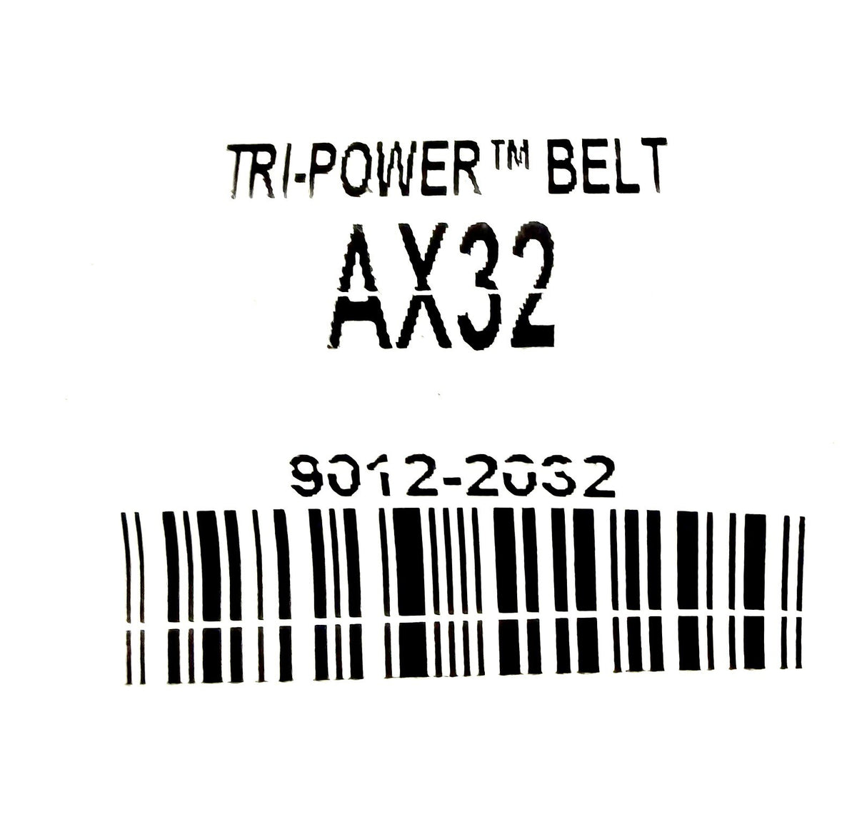 Gates AX32 Tri-Power Cogged V-Belt 1/2 x 34 AX Section EPDM John Deere 4445212