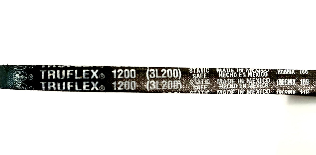 Gates TruFlex 1200 V-Belt 3L200 3/8x20in 3-17 HP Drive Belt ACDelco NAPA Dayco