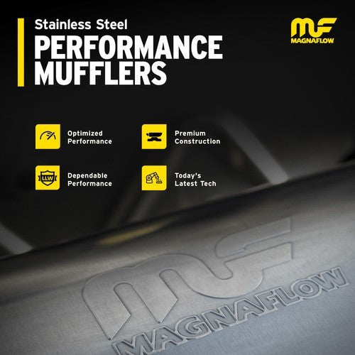 MagnaFlow 14229 Performance Muffler 3" Offset/Center 5x8x14 Stainless Steel NIB