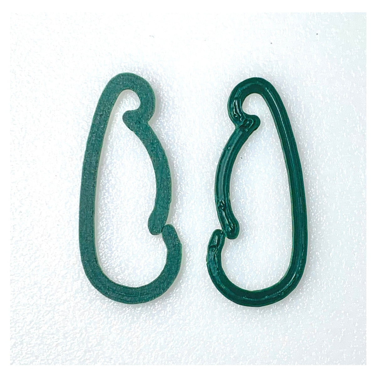 Premium Christmas Ornament Hangers Hooks, Forest Green, Plastic, 2 Packs of 60