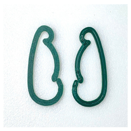 Premium Christmas Ornament Hangers Hooks, Forest Green, Plastic, 2 Packs of 60