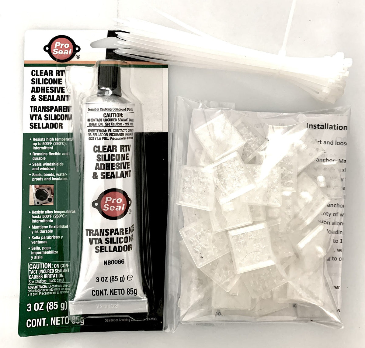 Trellis Anchors Kit 50 Pack Clear Adhesive No-Drill Climbing Plant Vine Support