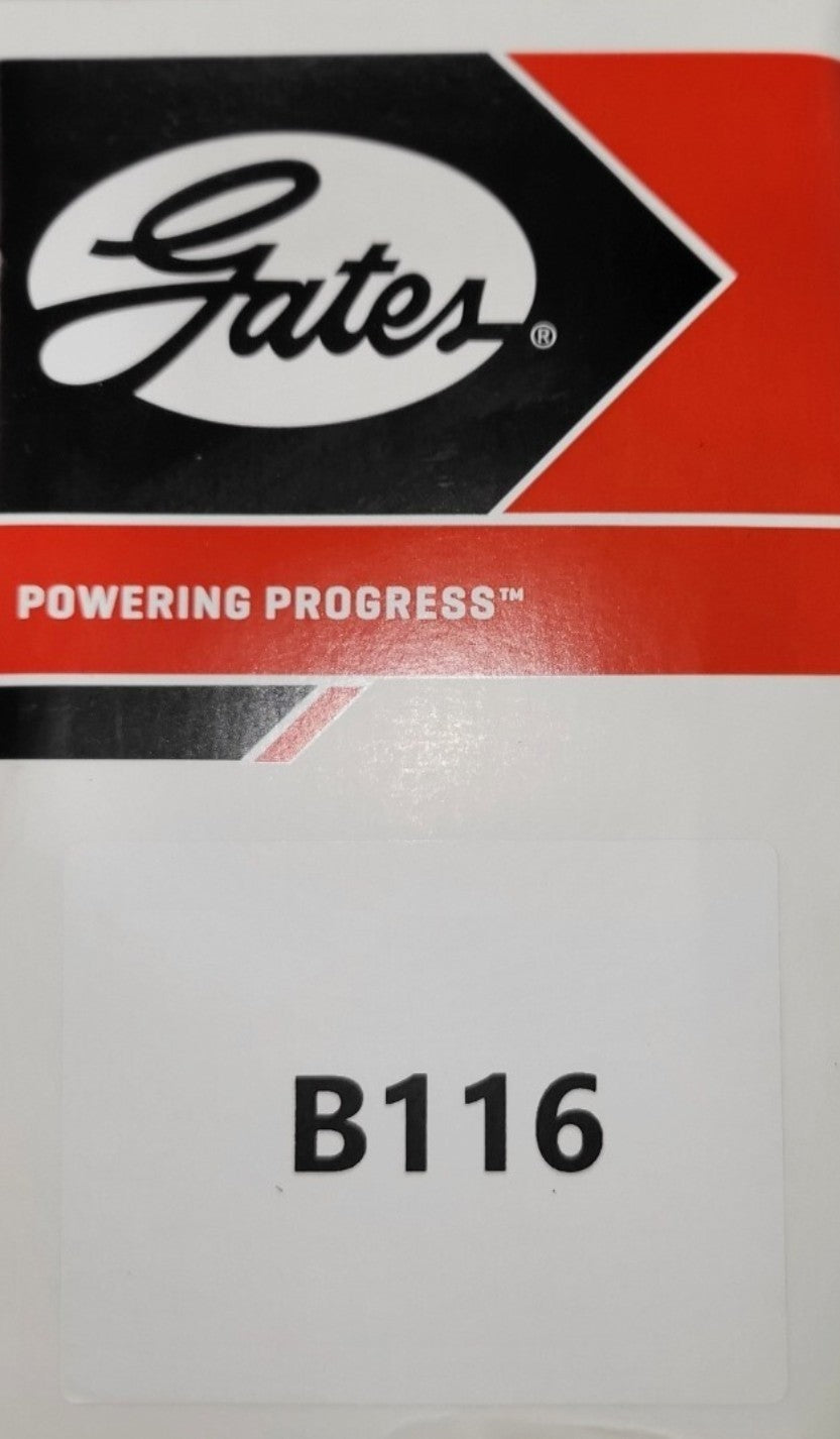 Gates B116 V-Belt Hi-Power II 21/32 x 119 in B Section Wrapped BP116 IB116 77116