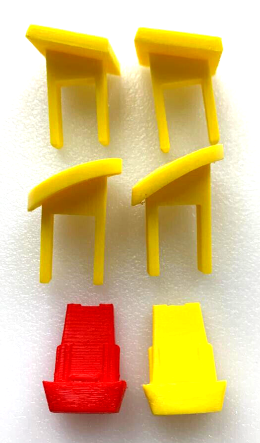 Set of 6 Yellow/Red Safety Switch Keys for Craftsman Delta Ryobi Wen & others