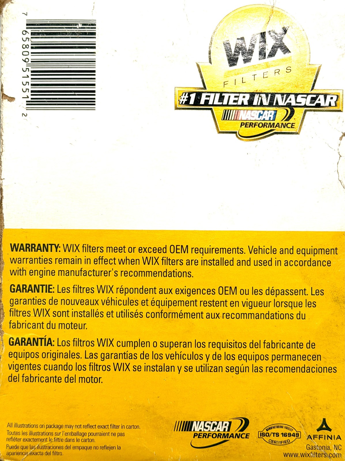 WIX 51551 Fluid Power Hydraulic Filter Spin-On NAPA Gold 1551 Baldwin BT839-10